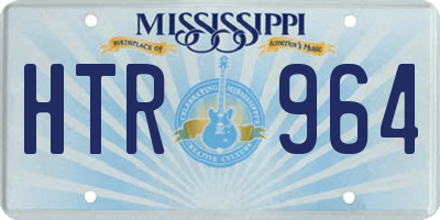 MS license plate HTR964