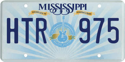 MS license plate HTR975