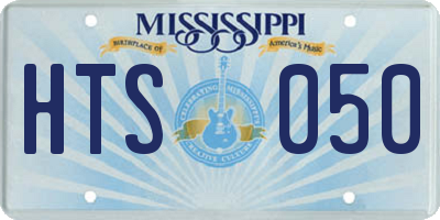 MS license plate HTS050