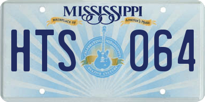 MS license plate HTS064