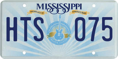 MS license plate HTS075