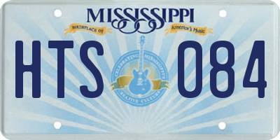 MS license plate HTS084