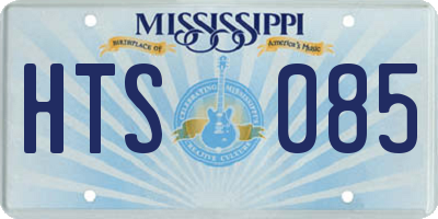 MS license plate HTS085