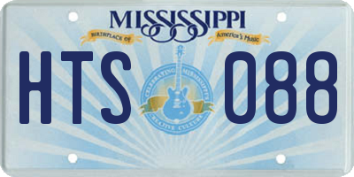 MS license plate HTS088