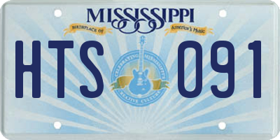 MS license plate HTS091