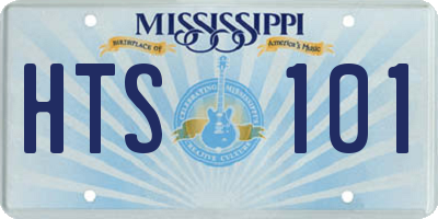 MS license plate HTS101