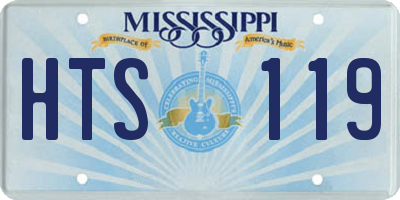 MS license plate HTS119