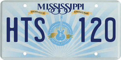 MS license plate HTS120