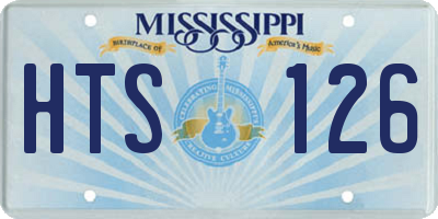 MS license plate HTS126