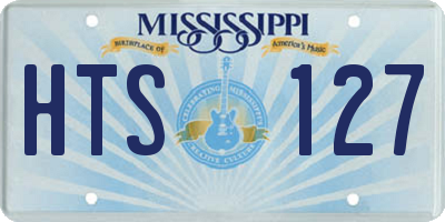 MS license plate HTS127