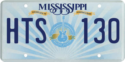 MS license plate HTS130