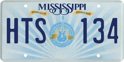 MS license plate HTS134