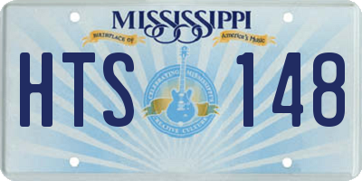 MS license plate HTS148