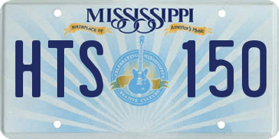MS license plate HTS150