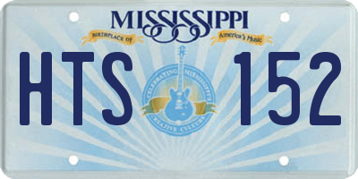 MS license plate HTS152