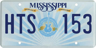 MS license plate HTS153