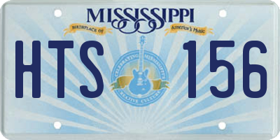 MS license plate HTS156