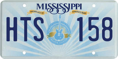MS license plate HTS158