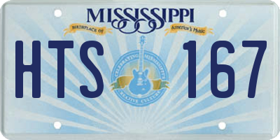 MS license plate HTS167