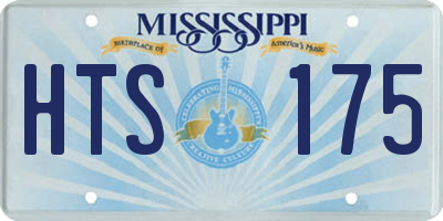 MS license plate HTS175