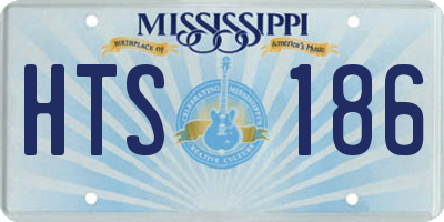 MS license plate HTS186