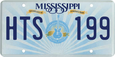 MS license plate HTS199