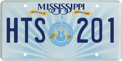 MS license plate HTS201