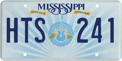 MS license plate HTS241