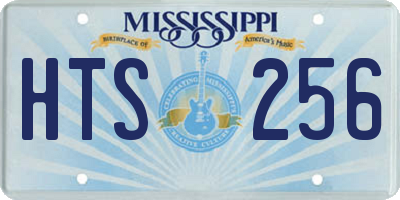 MS license plate HTS256