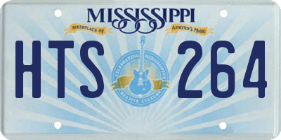 MS license plate HTS264