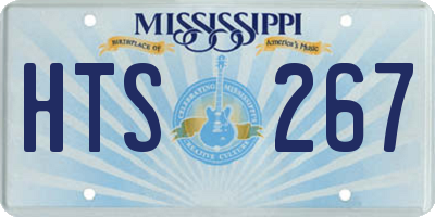 MS license plate HTS267