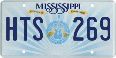 MS license plate HTS269
