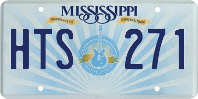 MS license plate HTS271