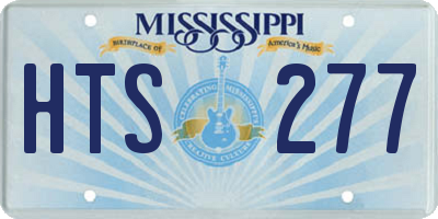 MS license plate HTS277