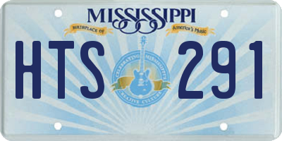 MS license plate HTS291