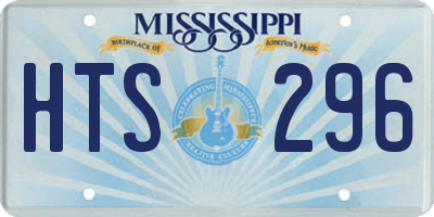MS license plate HTS296