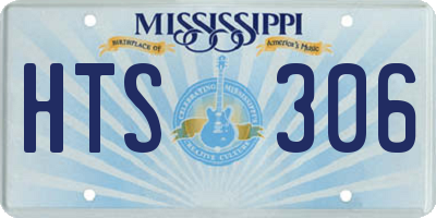 MS license plate HTS306