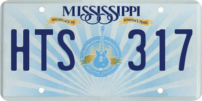 MS license plate HTS317