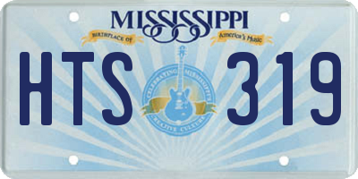 MS license plate HTS319