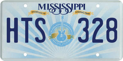 MS license plate HTS328