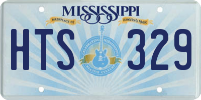 MS license plate HTS329