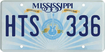 MS license plate HTS336
