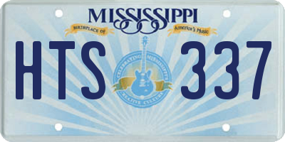 MS license plate HTS337