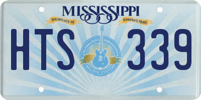MS license plate HTS339
