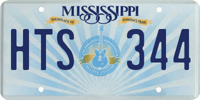 MS license plate HTS344
