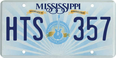 MS license plate HTS357