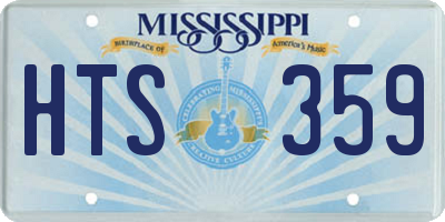 MS license plate HTS359