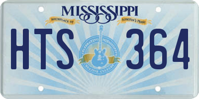 MS license plate HTS364