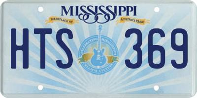 MS license plate HTS369
