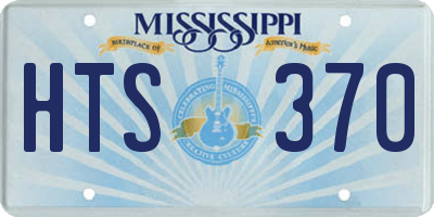 MS license plate HTS370